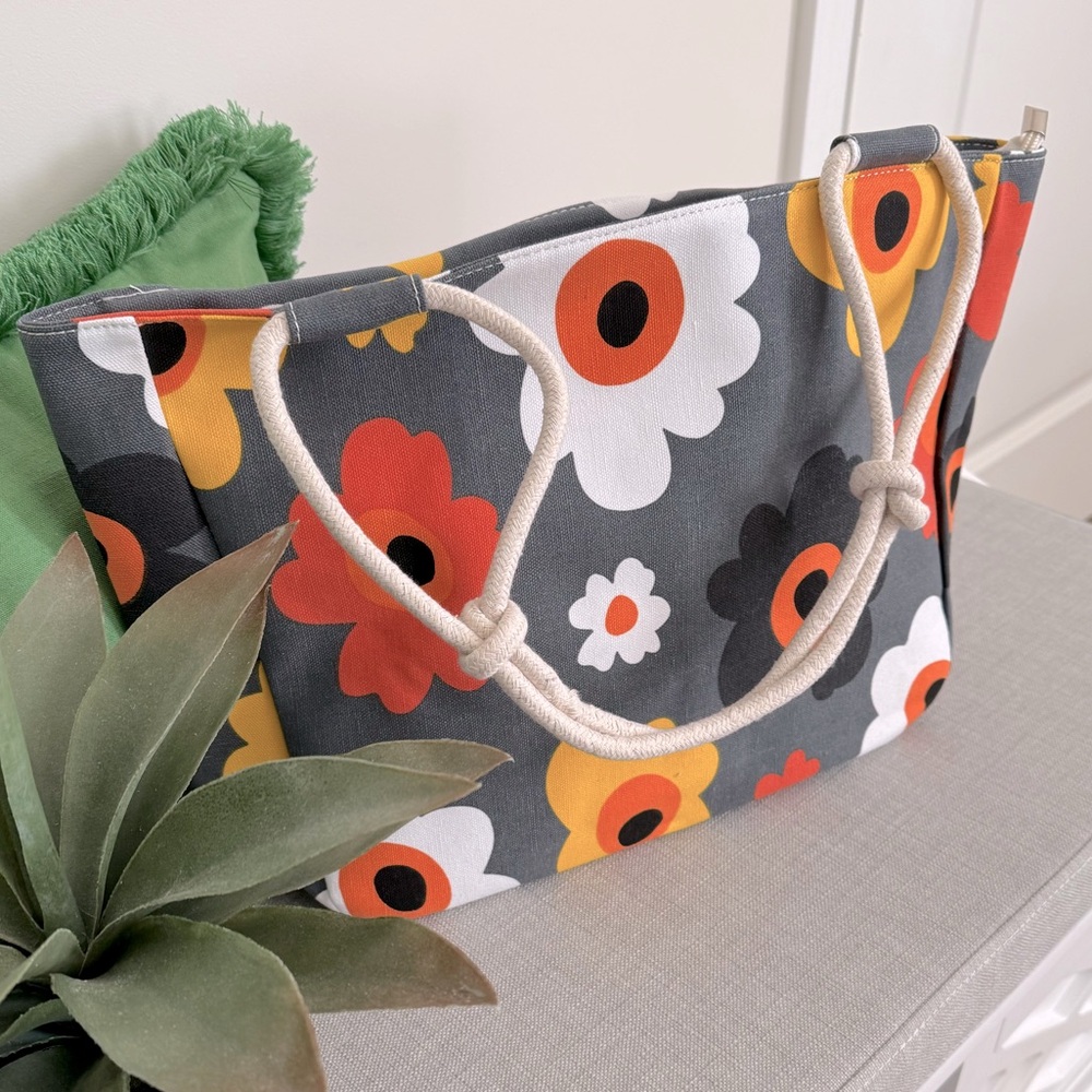 Boho Canvas Tote NWOT